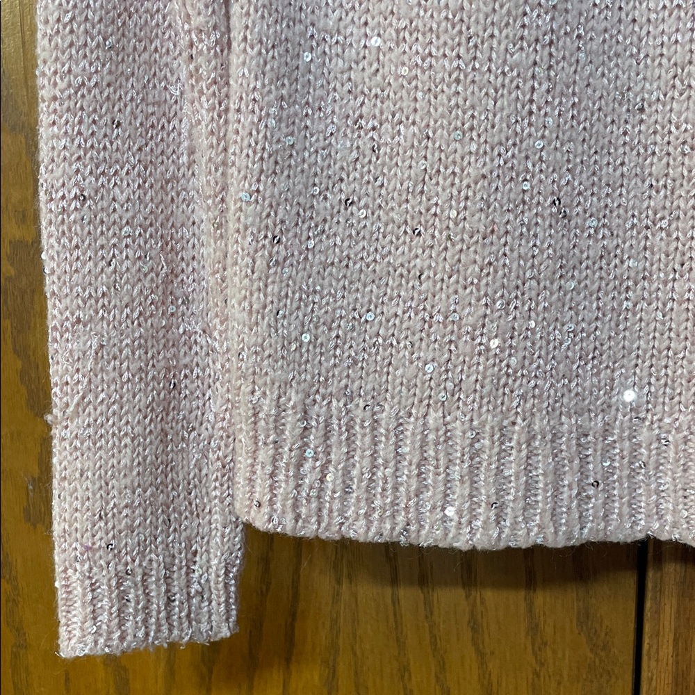 OshKosh B'gosh UGc Girls Size 8 pink Gray Crew Neck Sweater fair isle - Picture 10 of 13